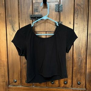 Black crop top